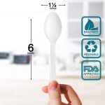 400 Pack Extra Heavyweight Disposable White Plastic Knives-Heavy Duty White Cutlery-Utensils, Parties, Dinners, Catering Services, Family Gatherings - Image 2